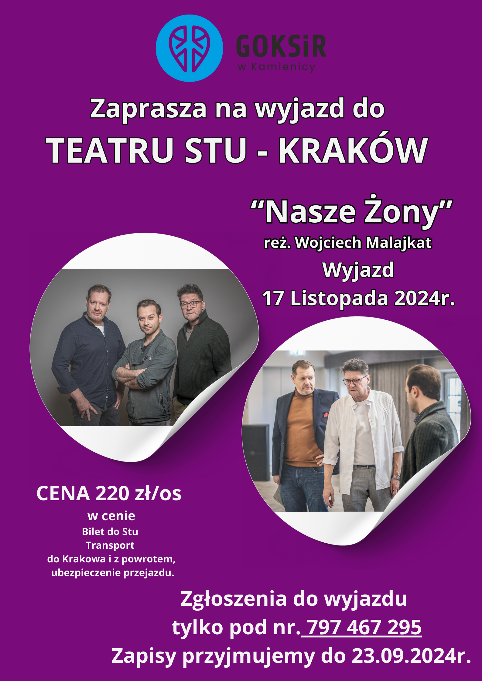 NASZE ŻONY - wyjazd do teatru w Krakowie